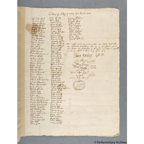 Protestation Return: Nottinghamshire: Bingham Wapentake ? Hickling