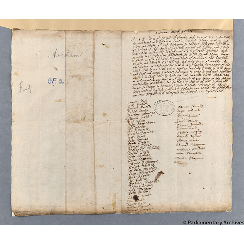 Protestation Return: Nottinghamshire: Thurgarton Hundred ? Averham