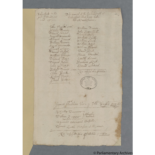 Protestation Return: Oxford: Bampton Hundred ? Kelmscott