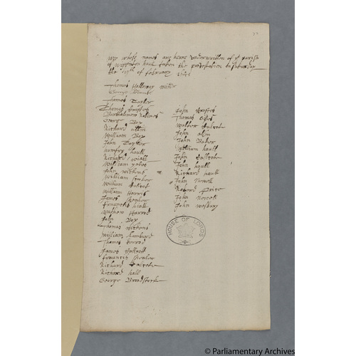 Protestation Return: Oxford: Bloxham Hundred ? Wigginton