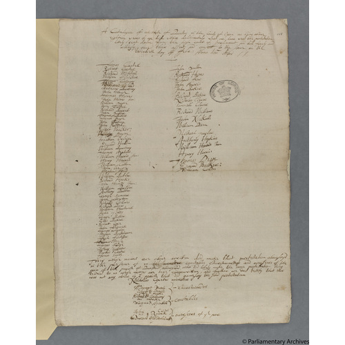 Protestation Return: Oxford: Wootton Hundred: Duns Tew
