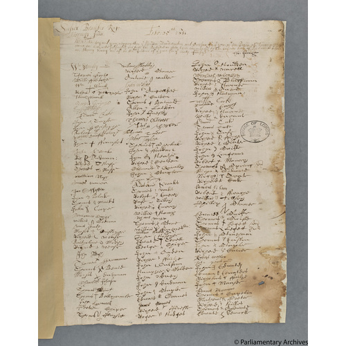 Protestation Return: Sussex: Bramber Rape: Tarring Hundred: Tarring