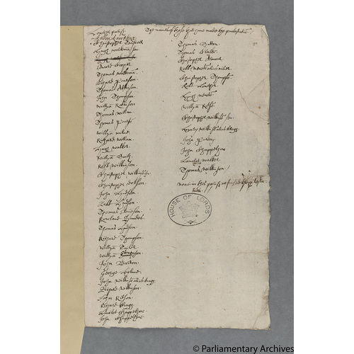 Protestation Return: Westmorland: West Ward: Lowther