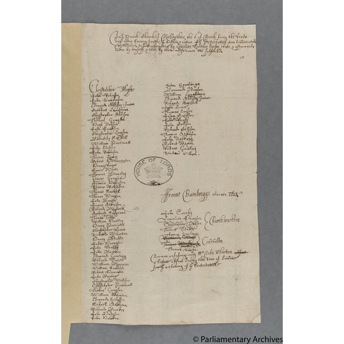 Protestation Return: Westmorland: East Ward: Kirkby Thore