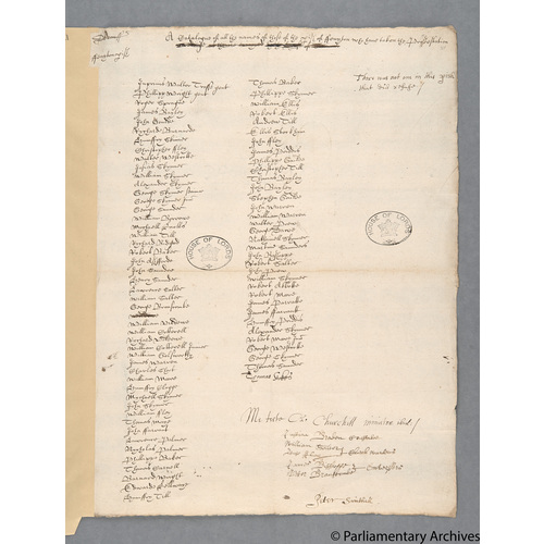 Protestation Return: Devon: Hayridge Hundred: Feniton