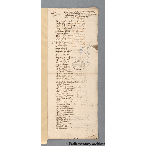 Protestation Return: Devon: Hemyock Hundred: Buckerell