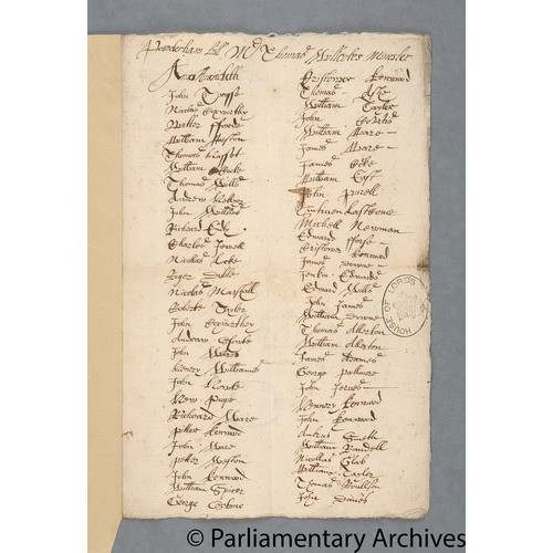 Protestation Return: Devon: Exminster Hundred ? Powderham