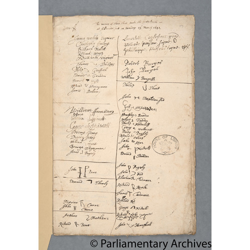 Protestation Return: Devon: Fremington Hundred ? Alverdiscott