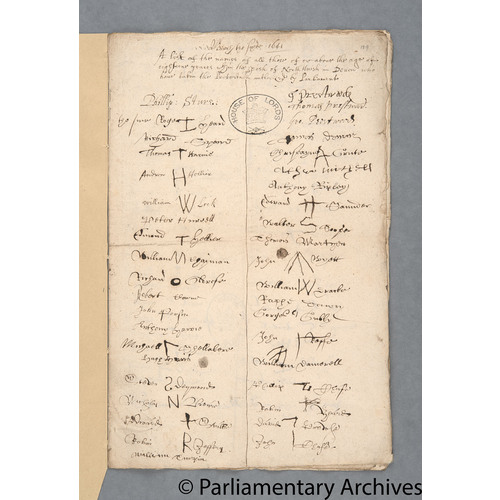 Protestation Return: Devon: Stanborough (North Division) Hundred ? North Huish