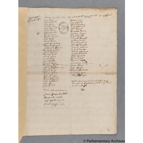 Protestation Return: Devon: Exminster (Part Only) Hundred ? Ashcombe
