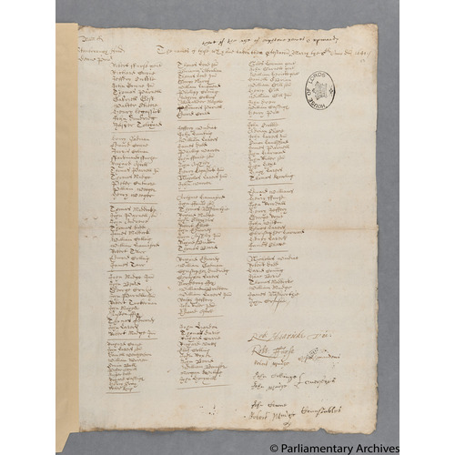 Protestation Return: Devon: Stanborough (Part Only) Hundred: Dean Prior