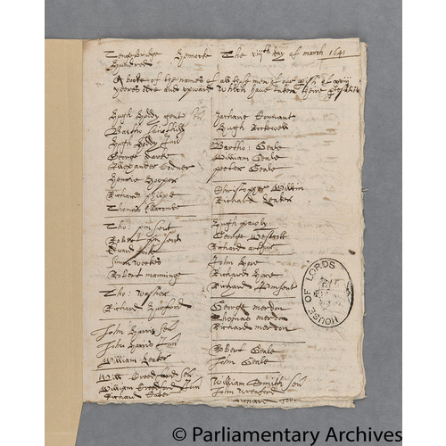 Protestation Return: Devon: Treignbridge Hundred: Hennock