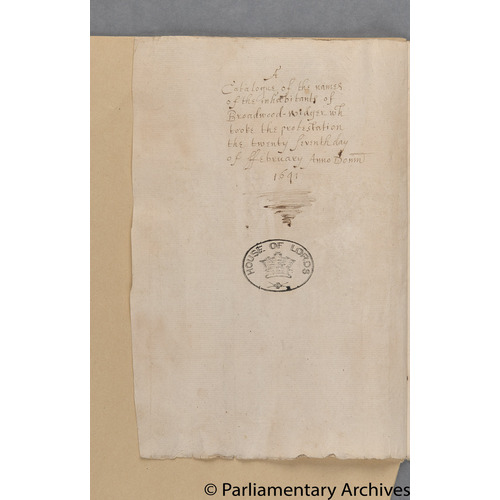 Protestation Return: Devon: Lifton Hundred: Broadwoodwidger