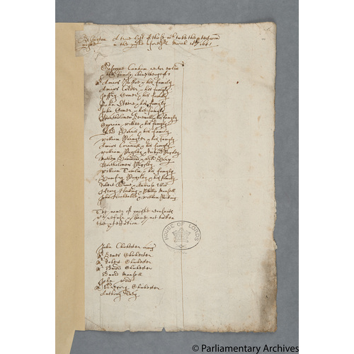 Protestation Return: Devon: Shirwell Hundred ? Arlington