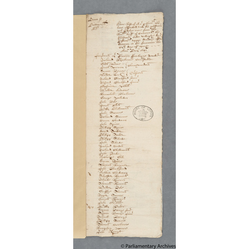 Protestation Return: Devon: Shirwell Hundred ? Parracombe