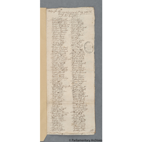 Protestation Return: Devon: South Molton Hundred: Chittlehampton