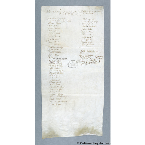 Protestation Return: Lancaster: Blackburn Hundred: Lipshire [Wilpshire] cum Dinkley [Dinckley]