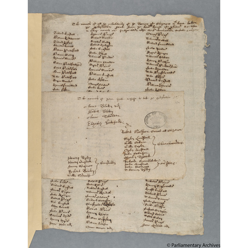 Protestation Return: Lancaster: Clitheroe (borough), Worston and Mearley