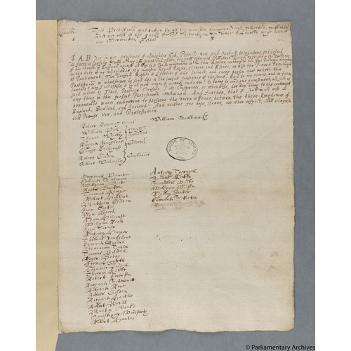 Protestation Return: Lincoln: Kesteven, Parts Of: Lincoln Liberty: St Mark's
