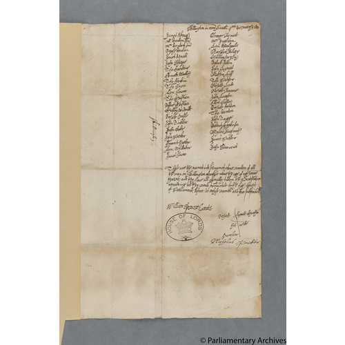 Protestation Return: Lincoln: Beltisloe Wapentake: Skilington