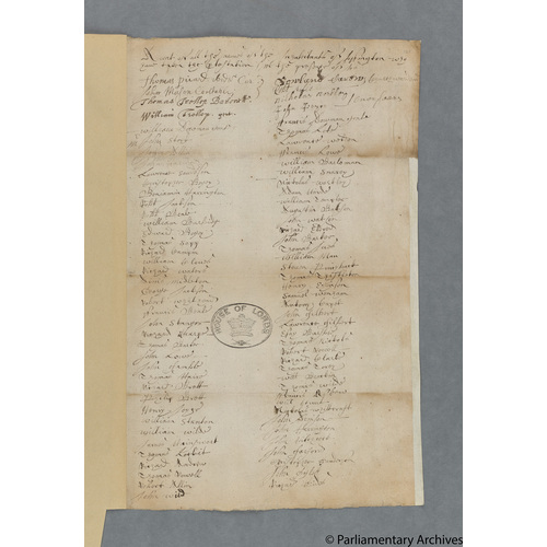 Protestation Return: Lincoln: Ness Wapentake: Uffington