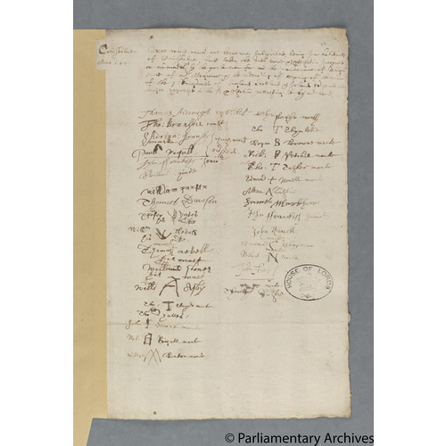 Protestation Return: Lincoln: Lindsey, Parts Of: Louth Eske Hundred ? Conisholme