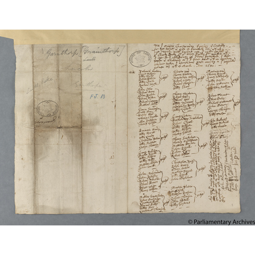 Protestation Return: Lincoln: Lindsey, Parts Of: Louth Eske Hundred ? Garnthorpe