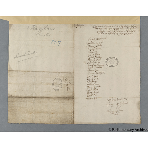 Protestation Return: Lincoln: Lindsey, Parts Of: Louth Eske Hundred ? Ingham