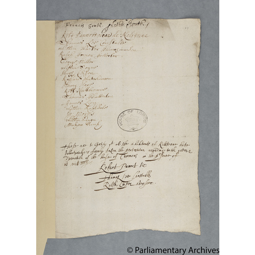 Protestation Return: Lincoln: Lindsey, Parts Of: Louth Eske Hundred ? Kelstern