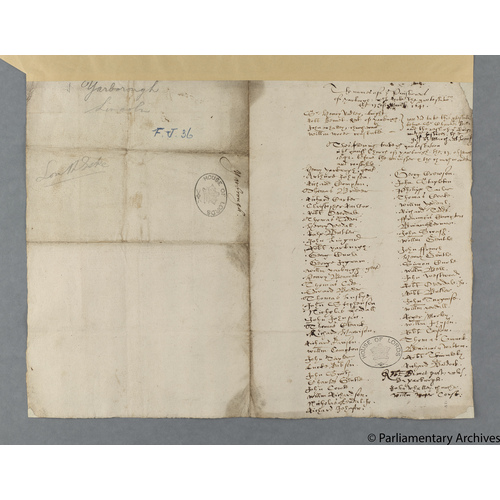 Protestation Return: Lincoln: Lindsey, Parts Of: Louth Eske Hundred ? Yarborough