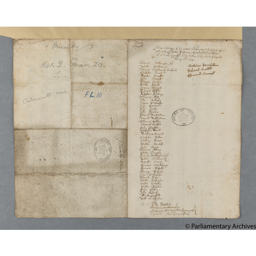 Protestation Return: Lincoln: Lindsey, Parts Of: Calceworth Hundred ? Mumby