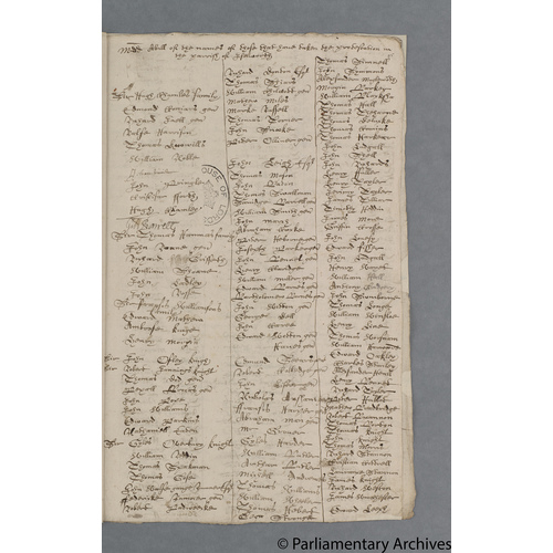 Protestation Return: Middlesex: Isleworth Hundred ? Isleworth