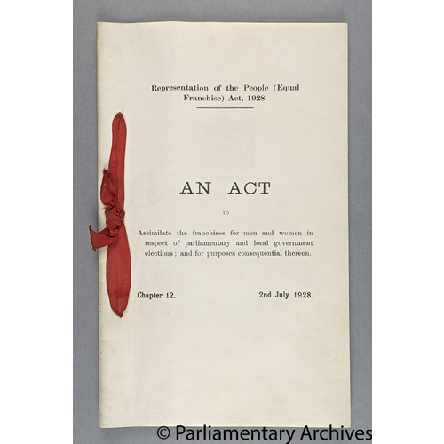Representation of the People (Equal Franchise) Act, c. 12