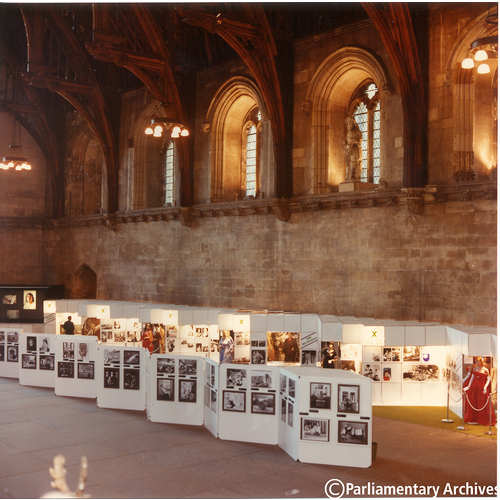 "A Right to Vote" Exhibition mounted in Westminster Hall, 3 -22 July 1978.