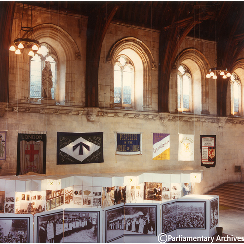 "A Right to Vote" Exhibition mounted in Westminster Hall, 3 -22 July 1978.