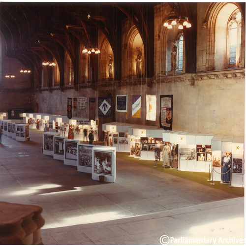 "A Right to Vote" Exhibition mounted in Westminster Hall, 3 -22 July 1978.