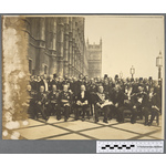 Thumbnail image for "L'entente" (Entente Cordiale) party of distinguished French visitors to the Houses of Parliament