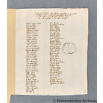 Thumbnail image for Protestation Return: Nottinghamshire: Broxtowe Hundred: Linby