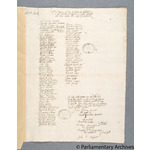 Thumbnail image for Protestation Return: Berkshire: Abingdon Division: Fyfield