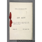 Thumbnail image for Defence of the Realm Act, c. 29