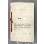 Thumbnail image for Representation of the People Act, c. 64